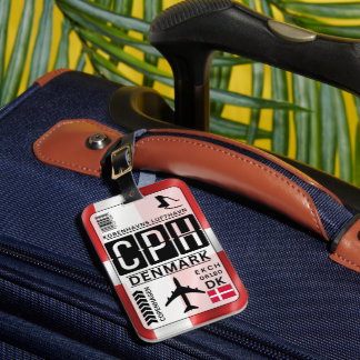 Dänemark Kopenhagen CPH Flughafen-Code Gepäckanhänger