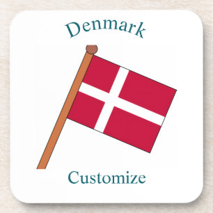 Dänemark Landesflagge Thunder_Cove Getränkeuntersetzer