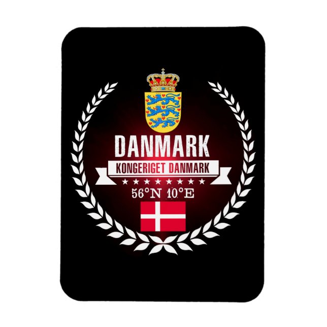 Dänemark Magnet (Vertikal)
