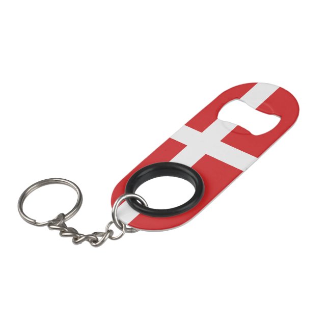 Dänemark Mini Flaschenöffner (Vorderseite Schrägansicht)