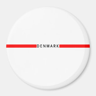 Dänemark - minimalistische Flagge Magnet