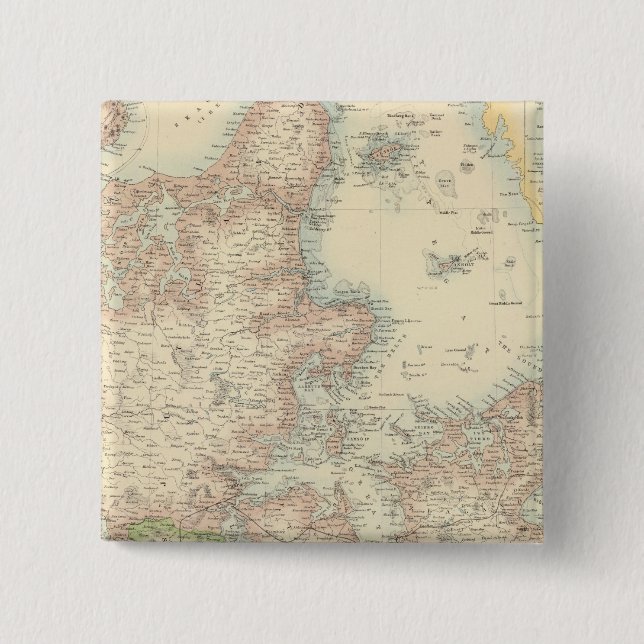 Dänemark mit Schleswig und Holstein Button (Vorderseite)