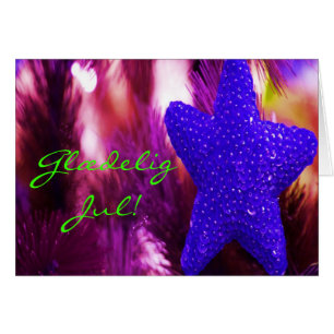 Danemark Noël Glæ délire Jul Godt Nytår Blue Star