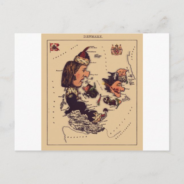 Dänemark Postkarte (Vorderseite)