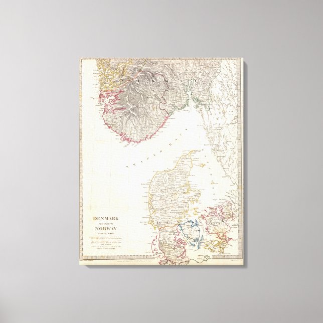 Dänemark, Punkt Norwegen Leinwanddruck (Vorderseite)