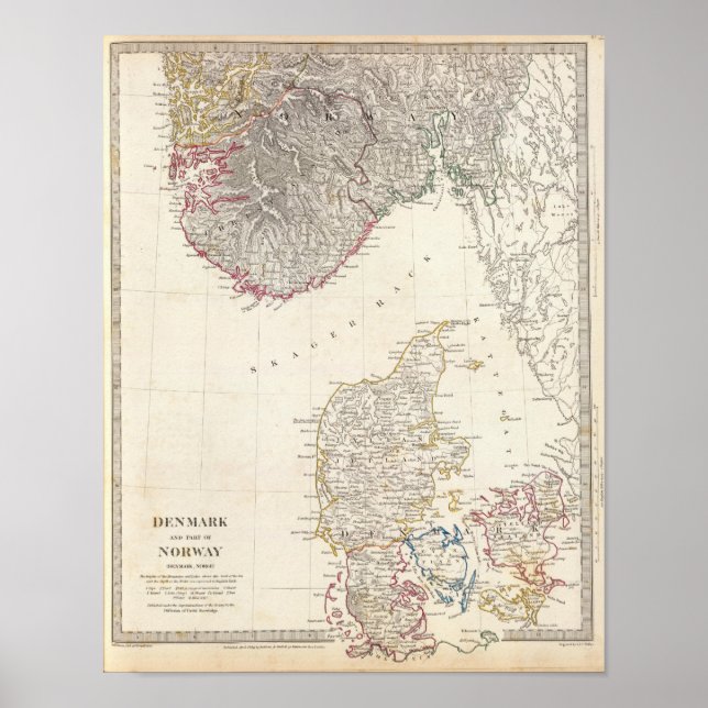 Dänemark, Punkt Norwegen Poster (Vorne)