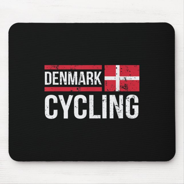 Dänemark Radfahrer Rennen Dänisch Mousepad (Vorne)