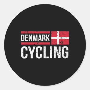 Dänemark Radfahrer Rennen Dänisch Runder Aufkleber