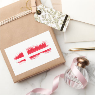 Dänemark Rechteckiger Aufkleber