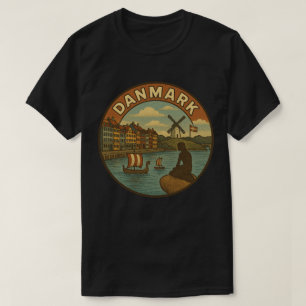 Dänemark Reise Vintage T-Shirt