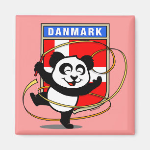 Dänemark Rhythmic Gymnastics Panda Magnet