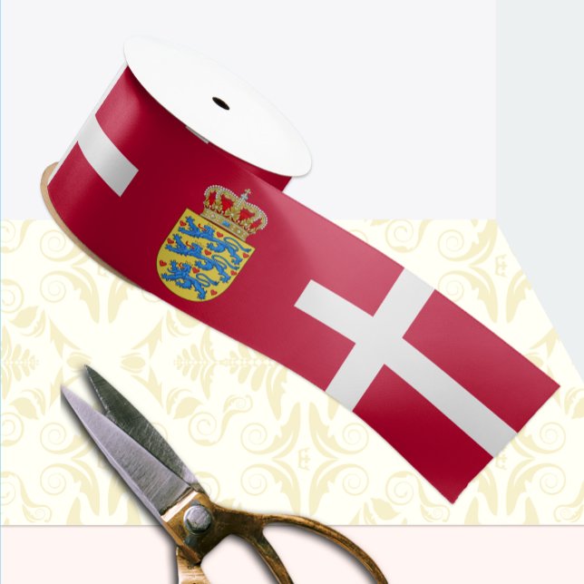Dänemark Ribbon, Emblem, patriotisch, dänische Fla Satinband (Von Creator hochgeladen)
