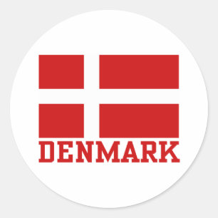 Dänemark Runder Aufkleber