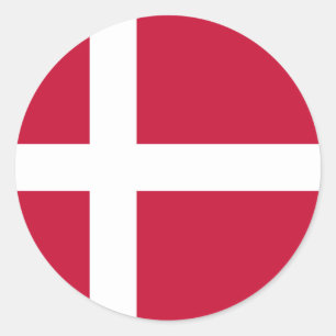 Dänemark Runder Aufkleber