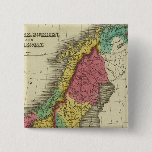 Dänemark, Schweden und Norwegen Button (Vorderseite)
