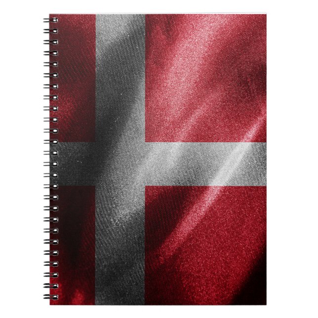 Dänemark - Seidenflagge Notizblock (Vorderseite)