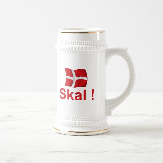 Dänemark Skal! Bierglas (Rechts)