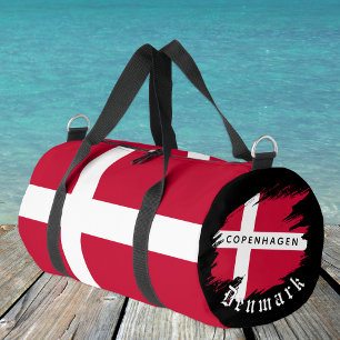 Dänemark-Tasche, Kopenhagen, Reise, Dänische Flagg Duffle Bag