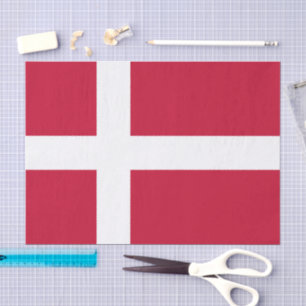 Dänemark Tissue-Papier, dänische Flagge Tissue-Pap Seidenpapier
