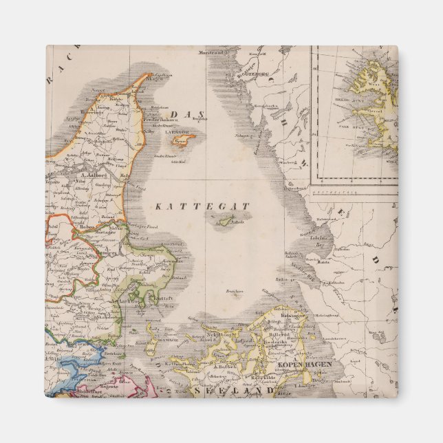 Dänemark und Deutschland Magnet (Vorne)