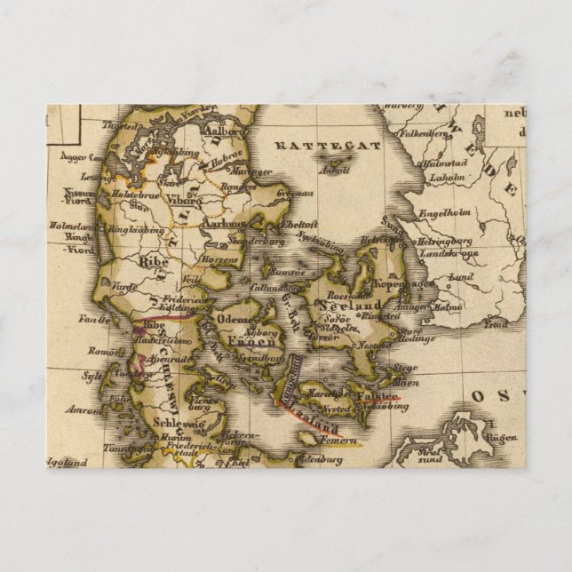 Dänemark und Island 2 Postkarte (Vorderseite)
