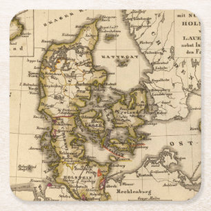 Dänemark und Island 2 Rechteckiger Pappuntersetzer