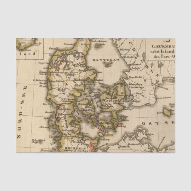Dänemark und Island 2 Seidenpapier (Vorderseite)