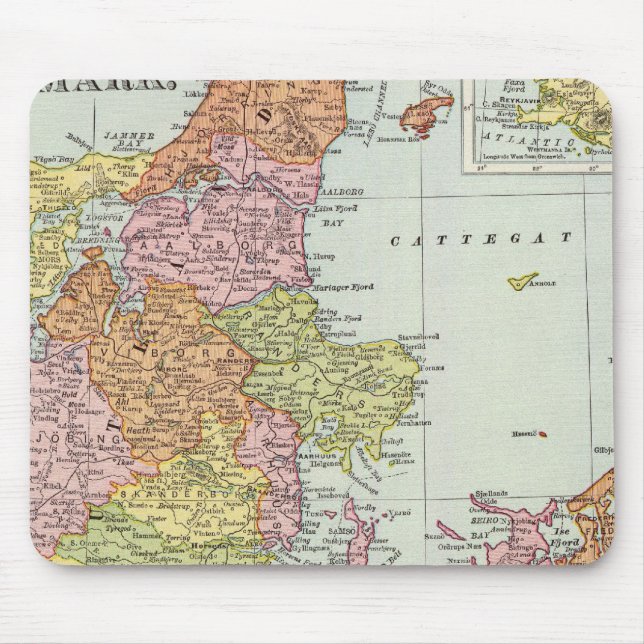 Dänemark und Island Mousepad (Vorne)