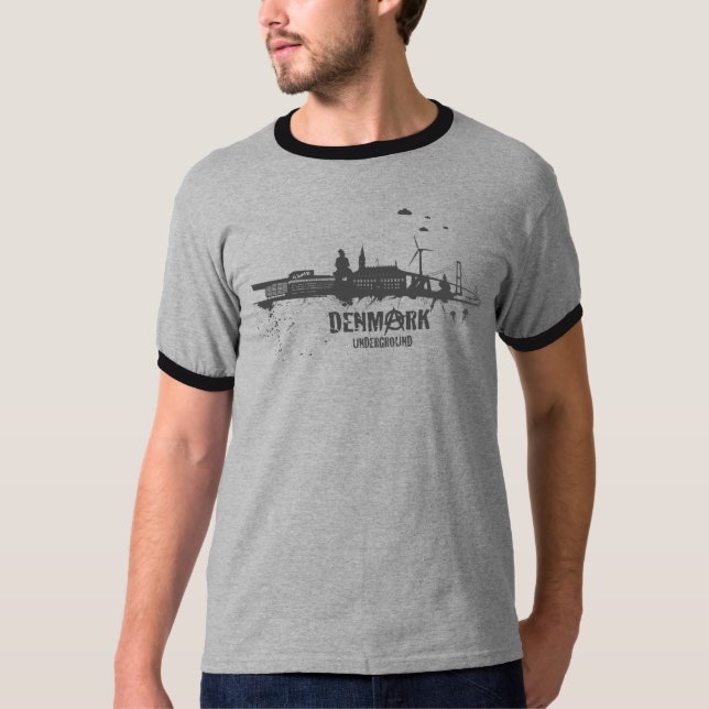 Dänemark-Untergrund T-Shirt (Vorderseite)