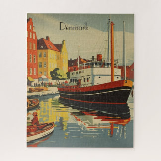 Dänemark Vintage Travel Poster kundenspezifisch