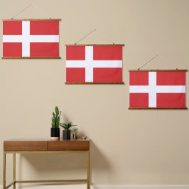 Dänemark Wandteppich Mit Holzrahmen