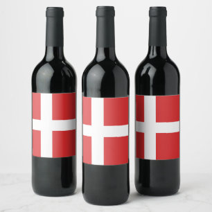 Dänemark Weinetikett