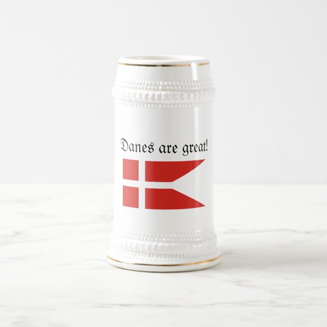 Dänen sind großer Stein Bierglas (Mittel)