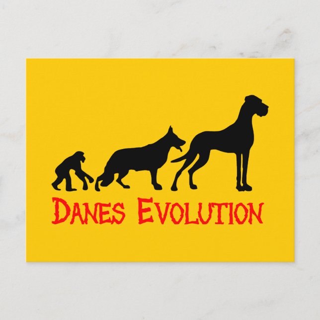 Danes Evolution Postkarte (Vorderseite)
