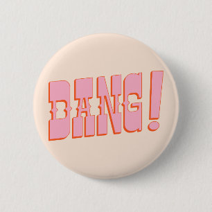 DANG! (Western Saloon Schriftart, Retro Mod-Farben Button