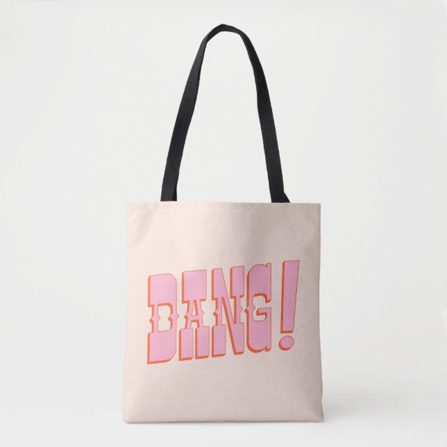DANG! (Western Saloon Schriftart, Retro Mod-Farben Tasche (Vorderseite)
