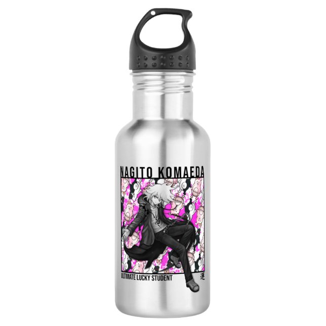 Danganronpa - Nagito Komeda Edelstahlflasche (Vorderseite)
