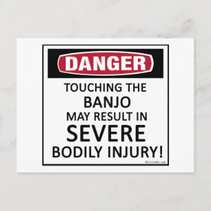 Danger Banjo Postkarte