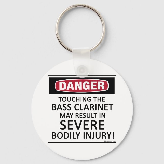 Danger Bass Klarinette Schlüsselanhänger (Vorderseite)