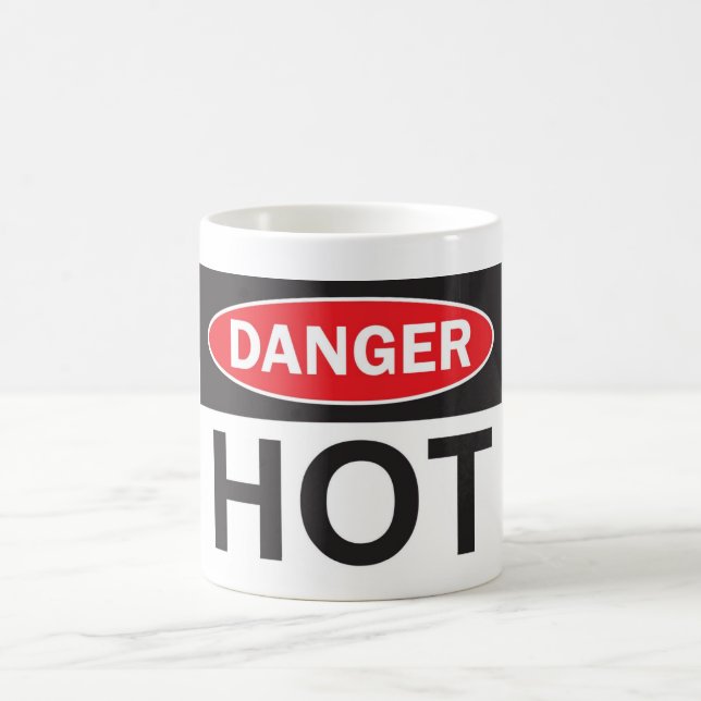 Danger chaud - tasse Morphing (Centre)
