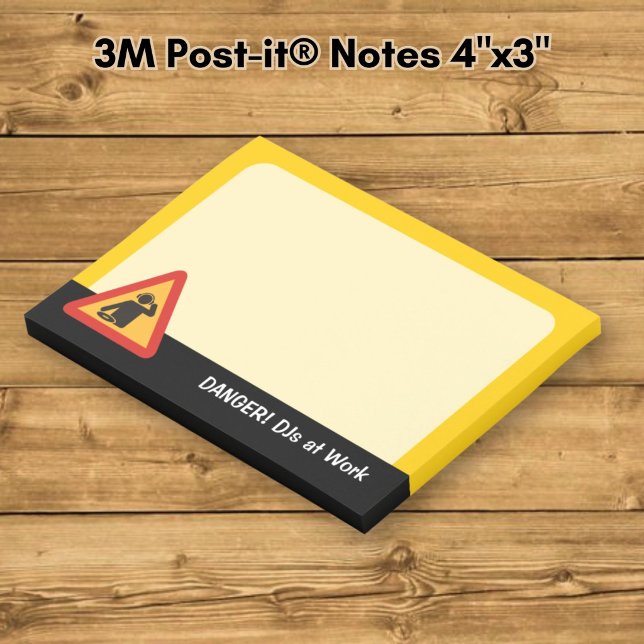 Danger-DJs am Arbeitsplatz Post-it Klebezettel (Von Creator hochgeladen)