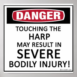 Danger Harp Poster