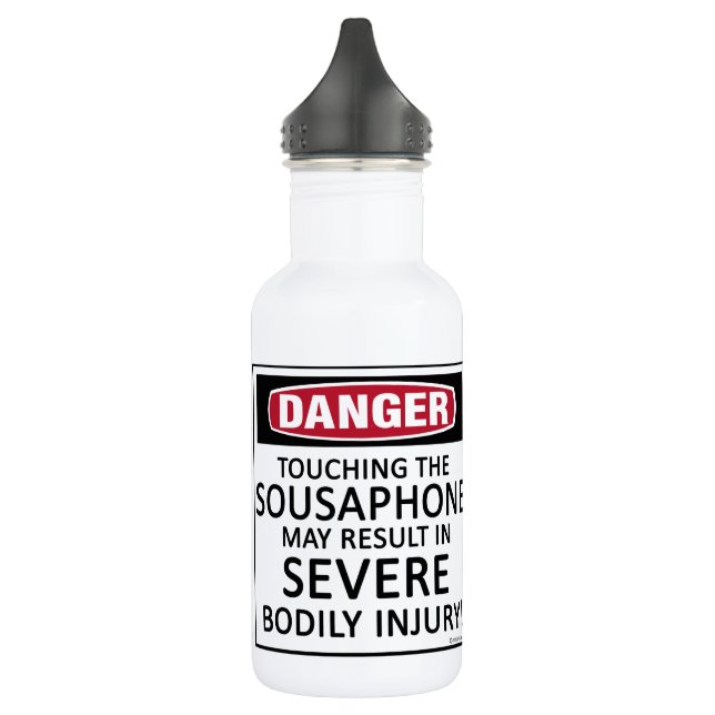 Danger Sousaphon Edelstahlflasche (Links)