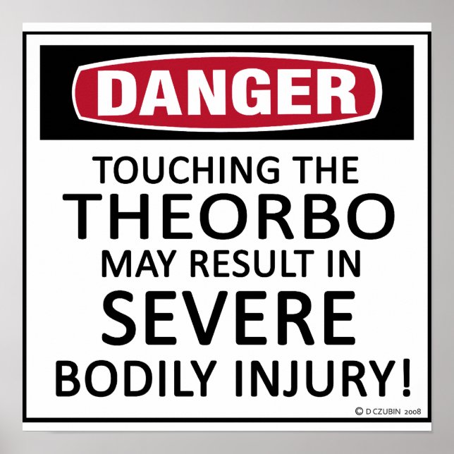 Danger Theorbo Poster (Vorne)