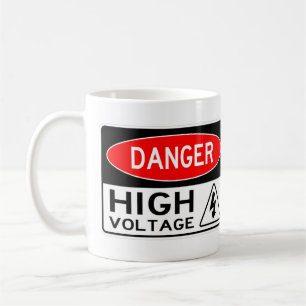 Danger très amusant Signe haute tension Coffee Mug