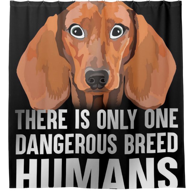 Dangerous Breed |Funny Lover Gift Duschvorhang (Vorderseite)