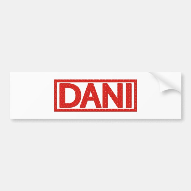 Dani Briefmarke Autoaufkleber (Vorne)