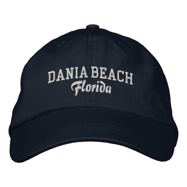 Dania Beach Florida Embroidered Baseball Hat Bestickte Baseballkappe (Vorderseite)