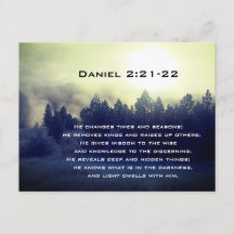 Daniel 2:21-22 Er ändert seine Zeiten und Jahresze
