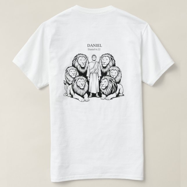 Daniel 6:22 T-Shirt (Design Rückseite)